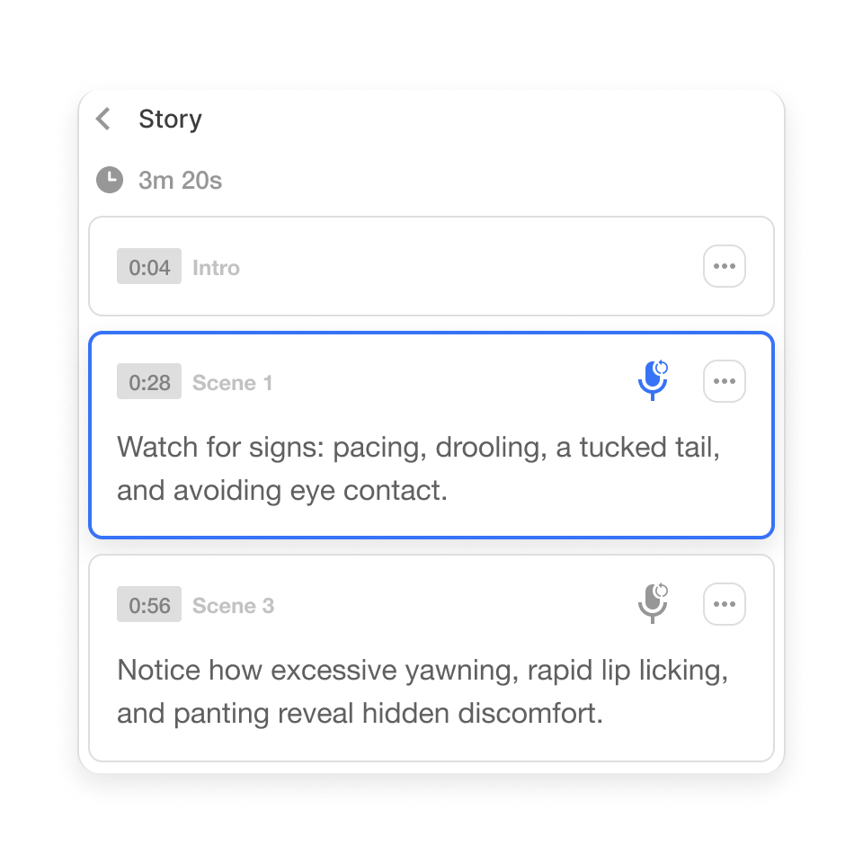 healthcare policy update videos – update anytime by editing text to regenerate narration and subtitles